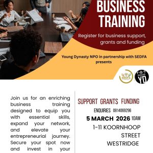 Training Seating Ticket Type Dagbreek Hall